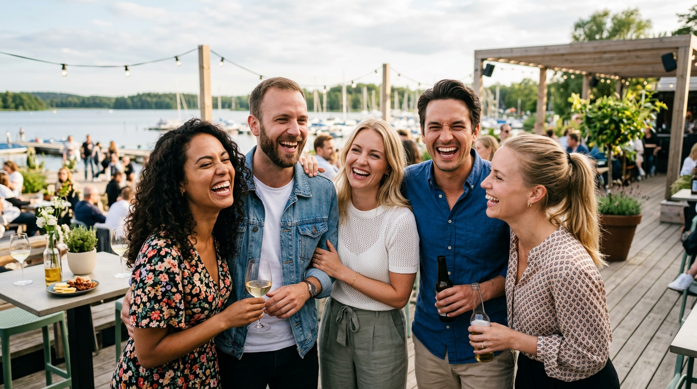 Glada personer Malmö